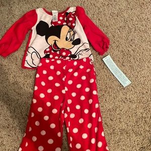 Minnie fleece two piece pajamas